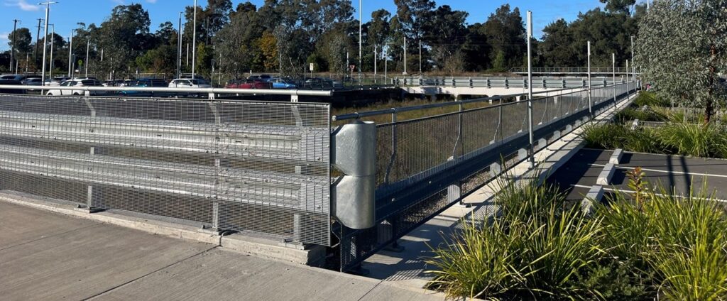RHINO-STOP®️ Type 1 safety barriers installed outdoors.