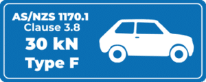 RhinoStop AZ/NZS 1170.1 Type F Logo Blue